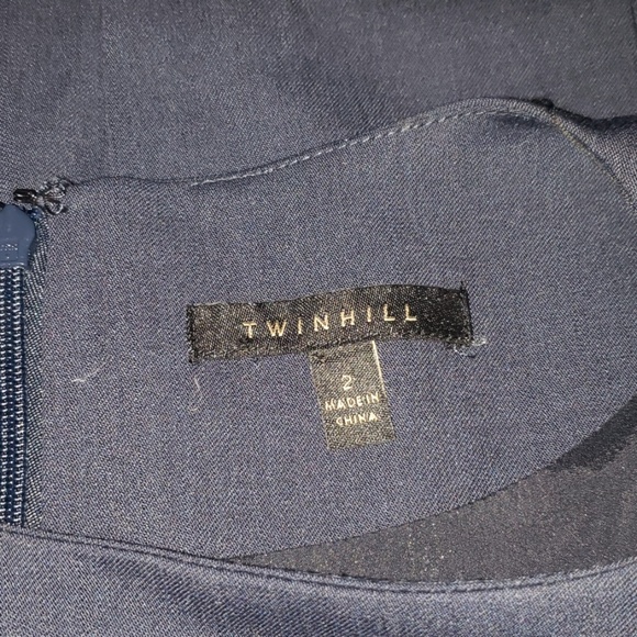 TwinHill Navy Heather blue business dress - Picture 5 of 7